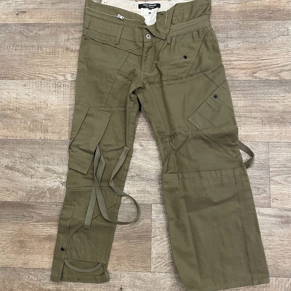 2006 Junya Watanabe Cropped A-Symmertrical Re-Constructed Military Pants